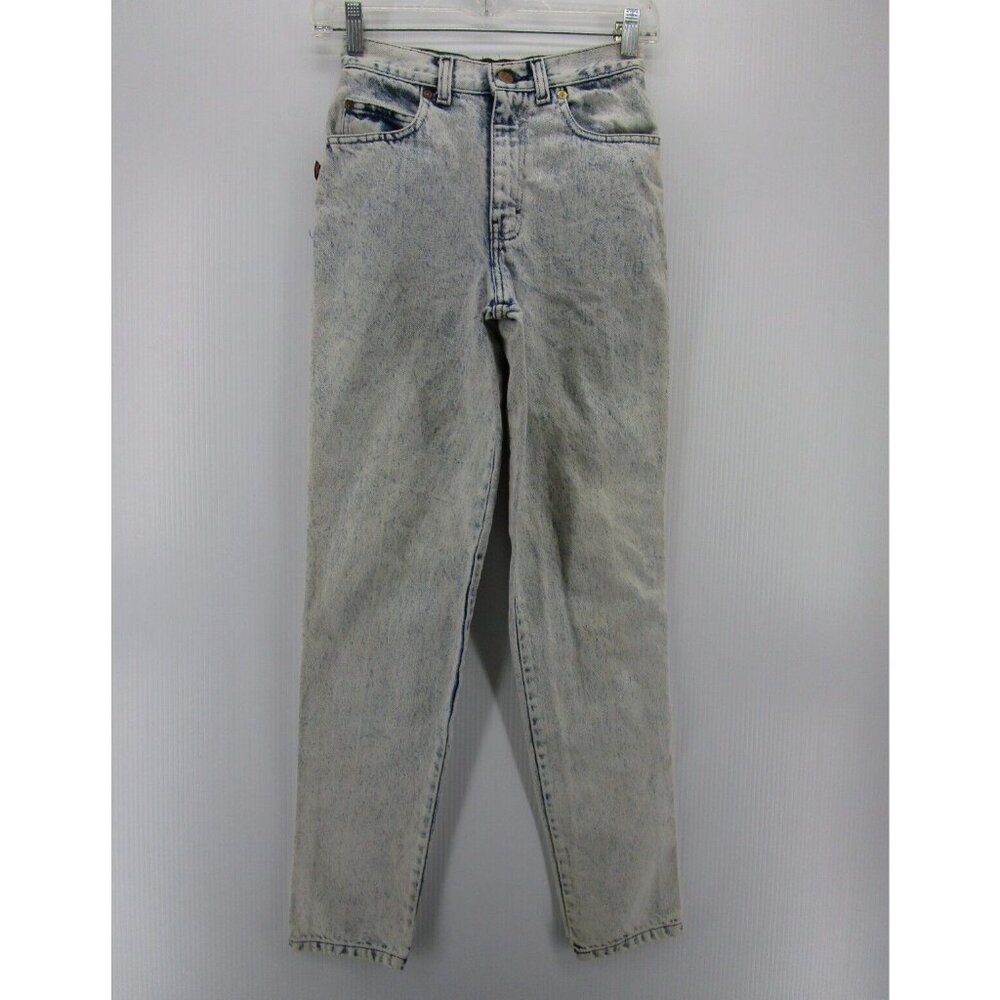 VINTAGE Sasson Jeans 3 Mom High Rise Acid Wash Denim Tapered 24X30